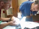 trey getting stitches