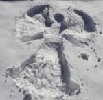 Finished snow angel