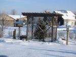 Bird feeding pergola...