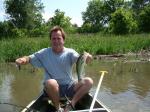 fishing on a hot summer day