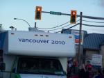 Vancouver 2010 Olympics truck where the flame is carried