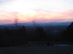 The sun setting in Virginia