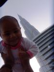 as tall as the tallest building! burj khalifa