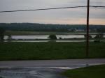 The flooded fields