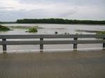 On the bridge over Rvier Styx, overflowing it's banks