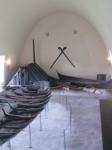 Burial chamber and two small boats