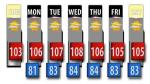Updated temperature for next week