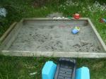 The sandbox-soon-to-be-veggie-patch