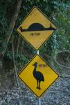 Funny road sign in northern Oz