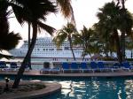 Cruise ship leaving port