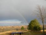 Rainbow over the valley.