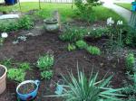Newest area to be planted, just a few feet left to the headboard border