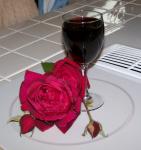 Wine colored roses