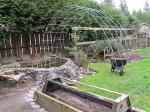 Creating an arch from cattle panel