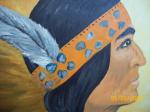 hand painted Native American