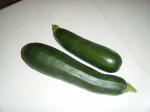first "fruits" of the 2009 veggie garden-zucchini