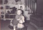 At 2 yrs old...Dad wanted to take the pic fast before I broke the horse...HA!