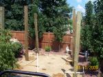 6X6 pressure treated poles 12' tall