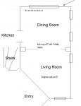 living room/dinning room layout