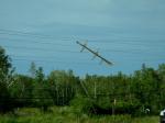 hydro lines damaged from the tornado